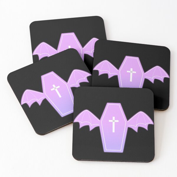 Item preview, light purple coffin with wings ₊˚ෆ designed and sold by cottonlacey.