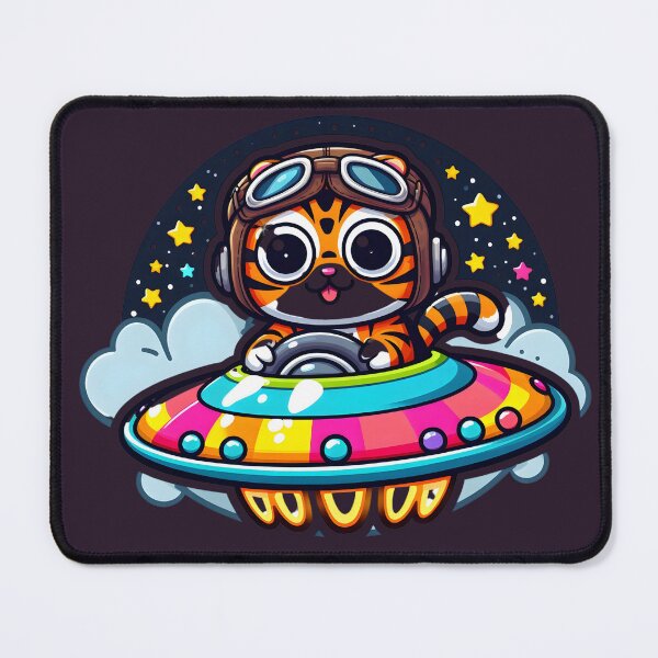 Item preview, UFO Kawaii Tiger designed and sold by ArtistEmbrace.
