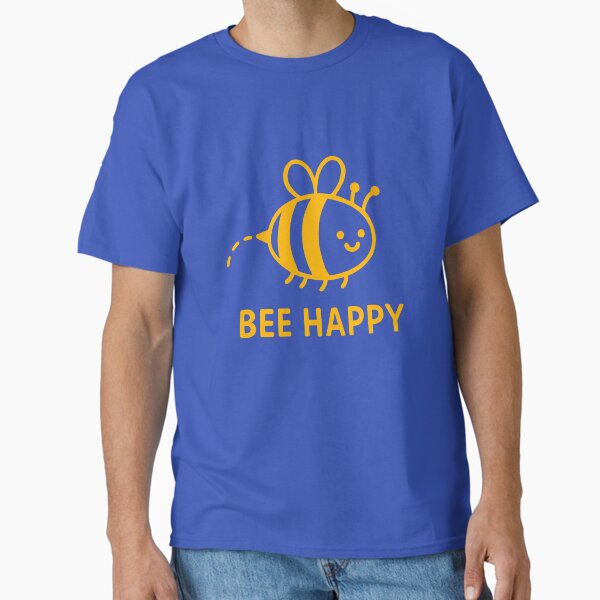 Artikel-Vorschau von Bee Happy – Süße lächelnde Biene mit positiver Stimmung – Gelb, designt und verkauft von FunnehGacha.