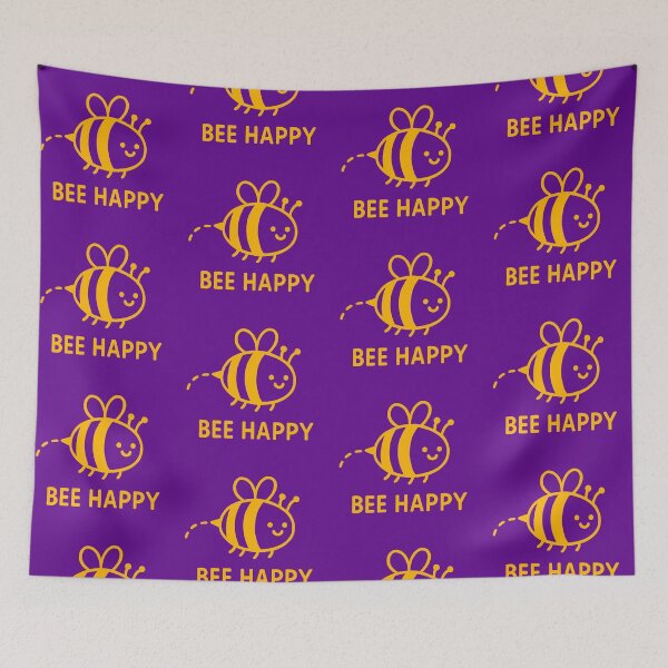 Item preview, Bee Happy – Cute Smiling Bee Positive Vibes - Yellow designed and sold by FunnehGacha.