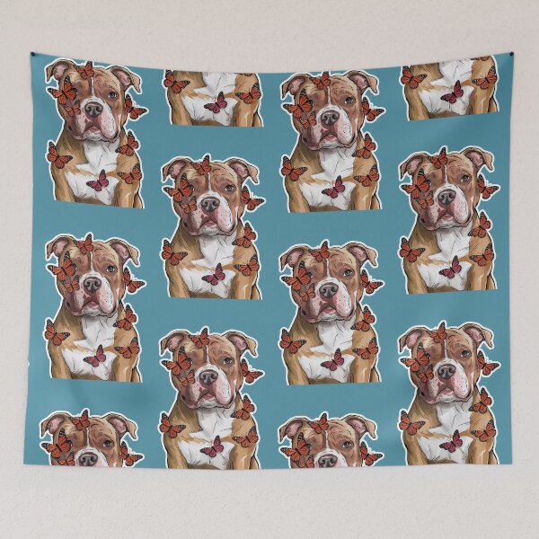 Item preview, Pitbull Water Colour illustration designed and sold by ZooStateofMind.