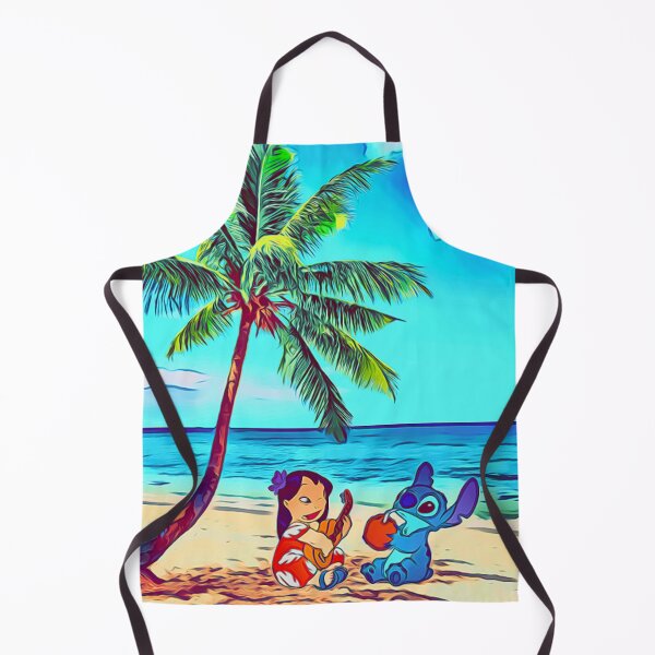 Aperçu de l'œuvre Hawaii Lilo Stitch Coconut Palm Beach Aloha Ukulélé Surf créée et vendue par TJino.