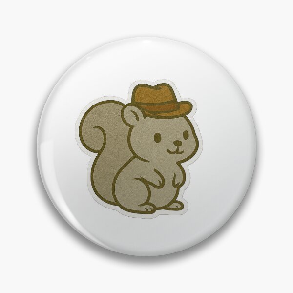 Item preview, cute cartoon squirrel wearing a cowboy hat designed and sold by PKPrintz.