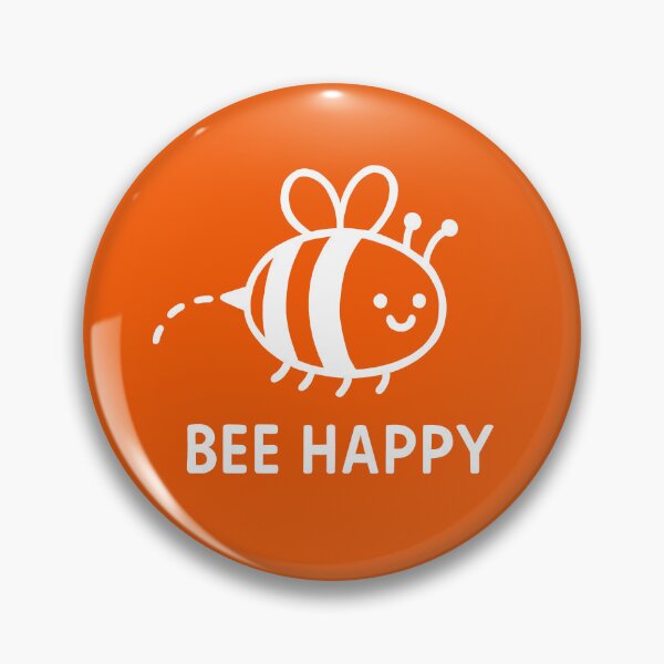 Item preview, Bee Happy – Cute Smiling Bee Positive Vibes - White designed and sold by FunnehGacha.
