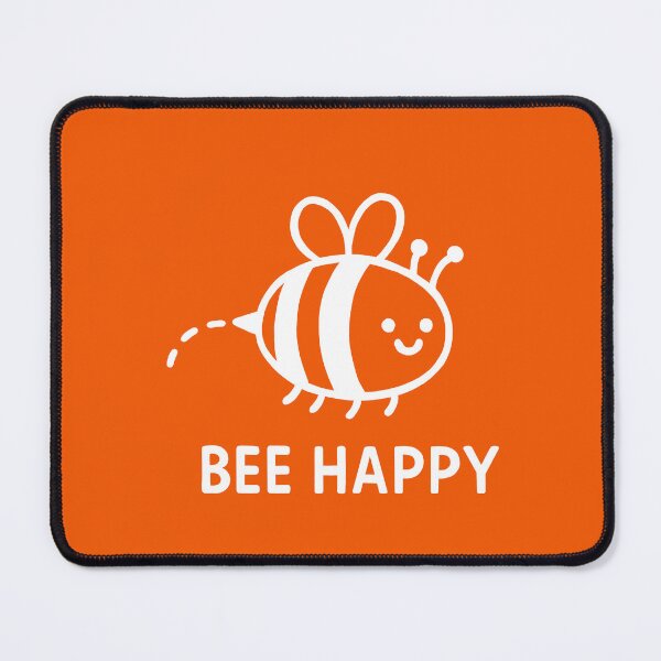 Item preview, Bee Happy – Cute Smiling Bee Positive Vibes - White designed and sold by FunnehGacha.