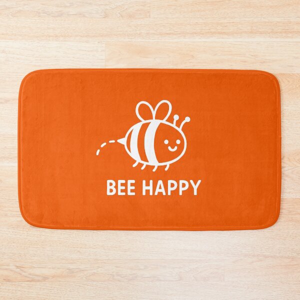 Item preview, Bee Happy – Cute Smiling Bee Positive Vibes - White designed and sold by FunnehGacha.