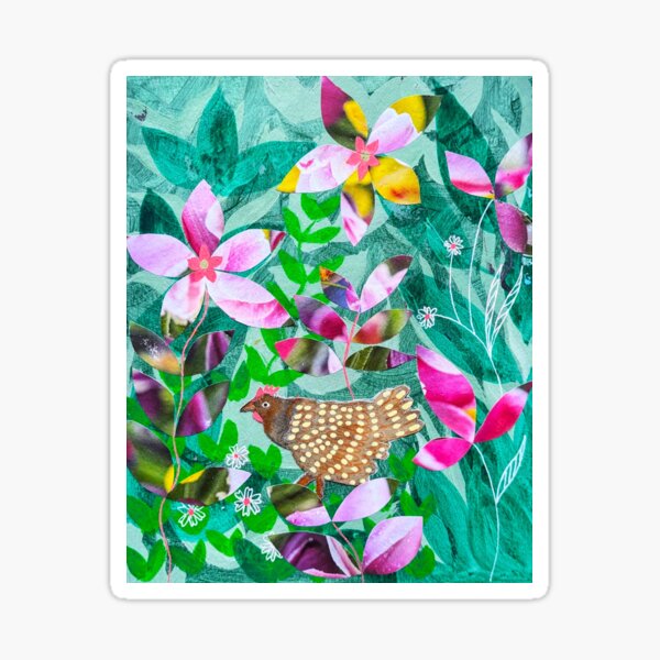 Item preview, Chicken in the Garden designed and sold by Jessincolour.