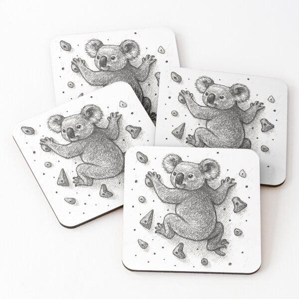 Item preview, Bouldering Koala Bear Climbing Drawing Gift designed and sold by Pineapple-Tree.