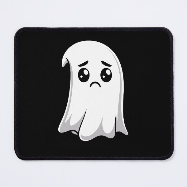 Item preview, sad cartoon ghost designed and sold by jkrphoto.