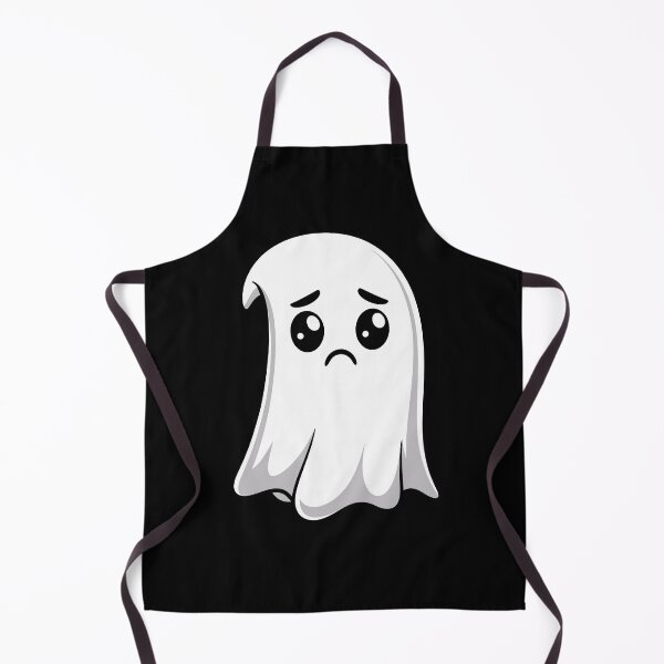 Item preview, sad cartoon ghost designed and sold by jkrphoto.