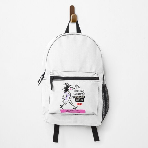 Item preview, Fueled by Caffeine Rage – Energetic Woman Power Illustration designed and sold by baskamade.