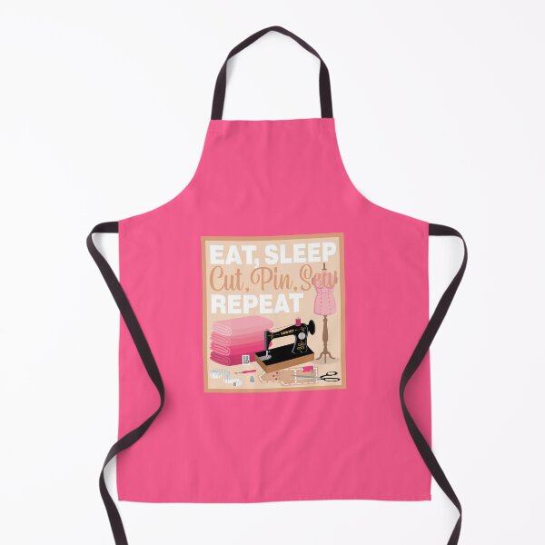 Item preview, Eat Sleep Repeat - Dressmaking - Old machine - PINK designed and sold by StellarFX.