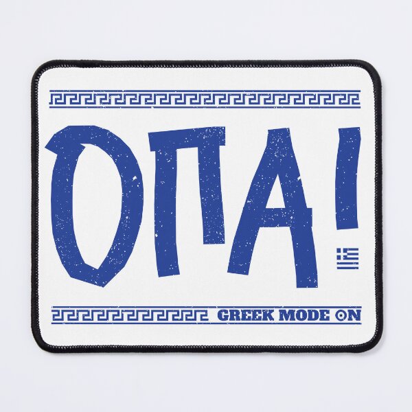 Item preview, OPA! Greek Mode On: Funny Greece Souvenir designed and sold by Happy Puppy Print On Demand.