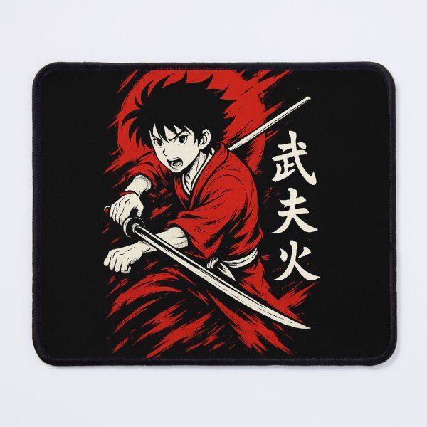 Item preview, Anime Samurai Warrior – Red Moon Battle Stance designed and sold by NAVOZKA.