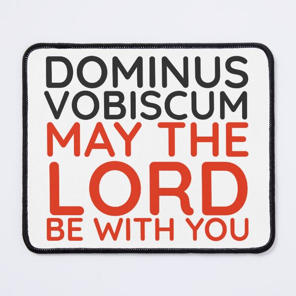 Item preview, Latin Mass Dominus Vobiscum Catholic English Latin Greeting designed and sold by MaryKunzGoldman.