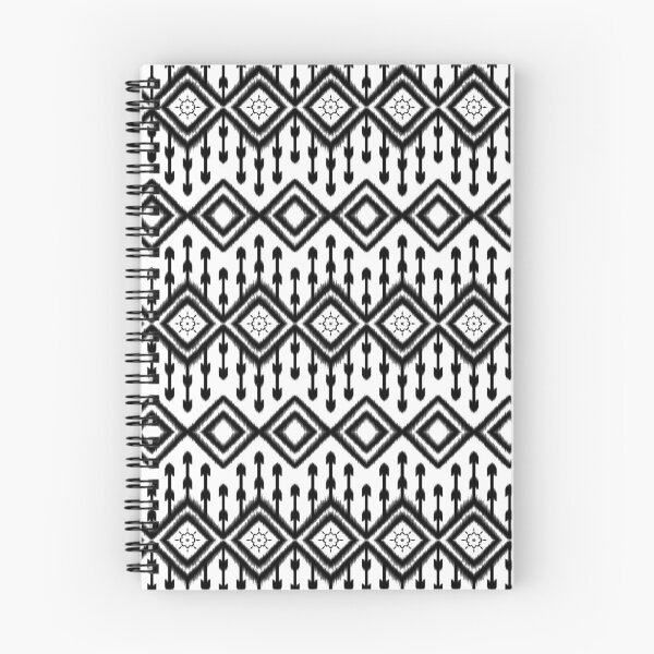 Item preview, Batik Flower Pattern, Ethnic Ikat Geometric oriental pattern Black and White designed and sold by RisaArt22.