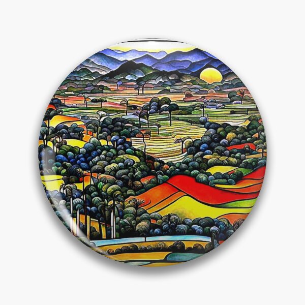 Item preview, Terraced Landscape 6 designed and sold by George Hutton Hunter.