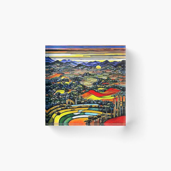 Item preview, Terraced Landscape 6 designed and sold by George Hutton Hunter.