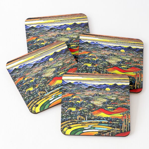 Item preview, Terraced Landscape 6 designed and sold by George Hutton Hunter.