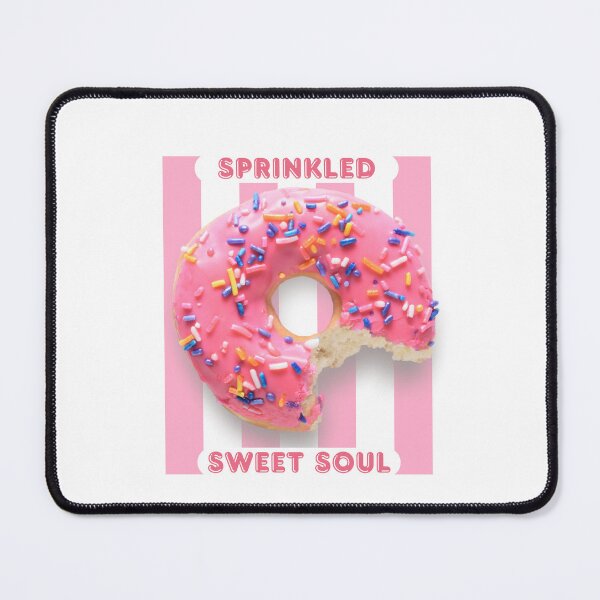 Item preview, Sprinkled sweet soul Pink doughnut shop breakfast baked goods designed and sold by joyfulfeatures.