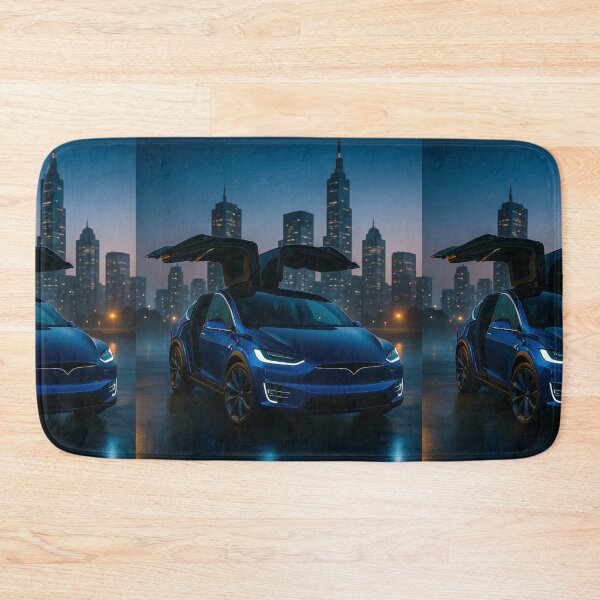 Item preview, Futuristic Electric SUV Car With Falcon Doors In City designed and sold by RevUpDesign.