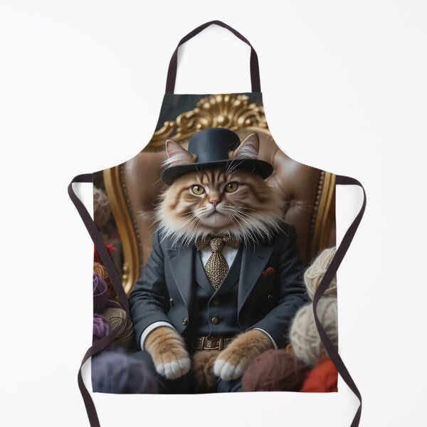 Item preview, Majestic Royal Cat on Throne - Noble Feline King Art designed and sold by PureVibeStudio.