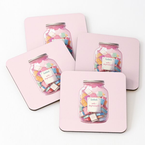 Item preview, Books in a Jar Antidepressants: Book Antidepressants designed and sold by Wordsmith-Wear.