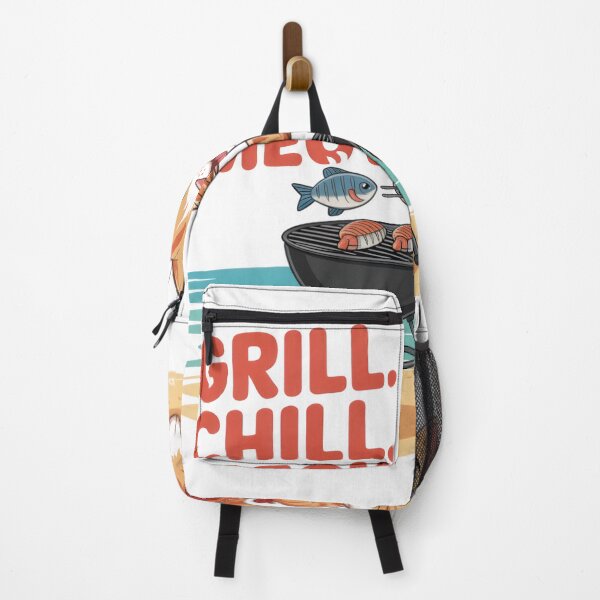 Item preview, Funny BBQ Cat Chef – Grill Chill Meow Shirt designed and sold by EpicMediaShop.