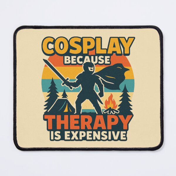 Item preview, Cosplay Because Therapy Is Expensive – Retro Comic Style designed and sold by Meandmyshop.