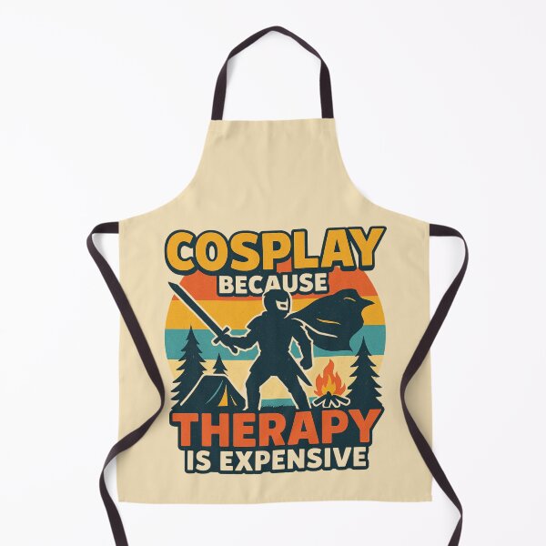 Item preview, Cosplay Because Therapy Is Expensive – Retro Comic Style designed and sold by Meandmyshop.