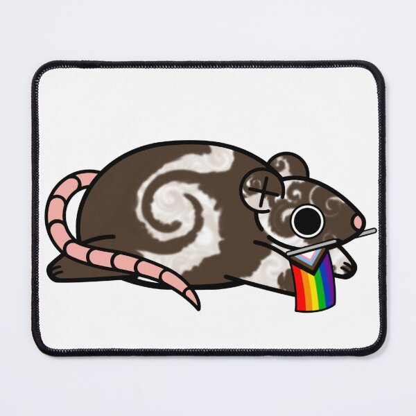 Item preview, Pride rat, progress rainbow flag designed and sold by LCDemon.