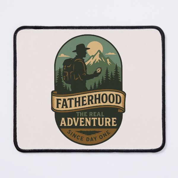 Item preview, Fatherhood – The Real Adventure Outdoorsy designed and sold by Power Within Prints.