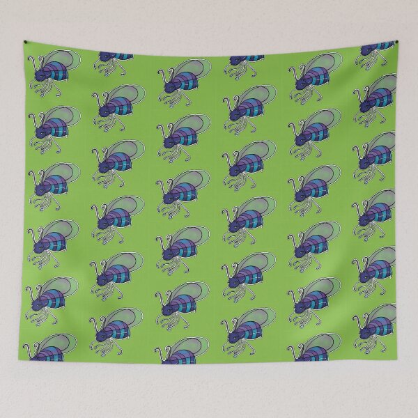 Item preview, bright blue bee designed and sold by IchorLux.