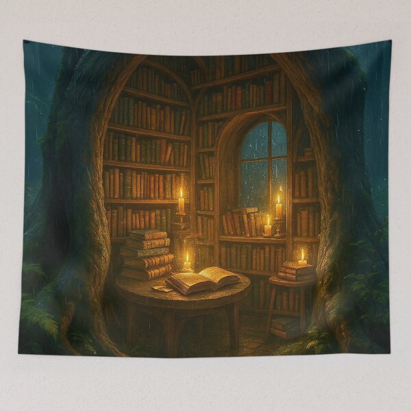 Item preview, Secret Forest Library — Sanctuary of Light and Knowledge designed and sold by RinWinArts.