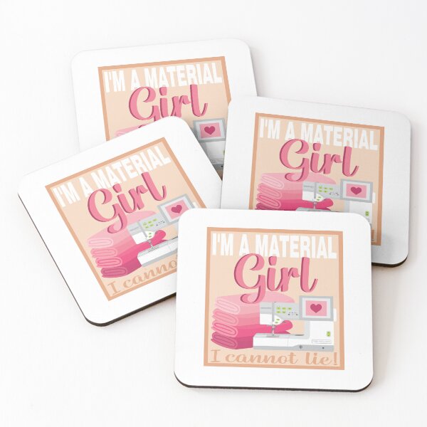 Item preview, Eat Sleep Repeat - Material Girl - Embroidery Machine - PINK designed and sold by StellarFX.
