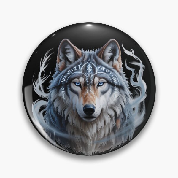 Item preview, The Mystic Wolf. Wolf Portrait designed and sold by VividTrails.