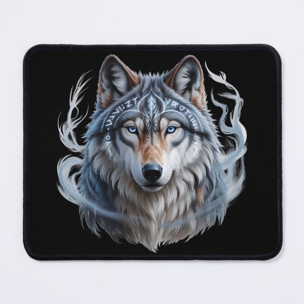 Item preview, The Mystic Wolf. Wolf Portrait designed and sold by VividTrails.