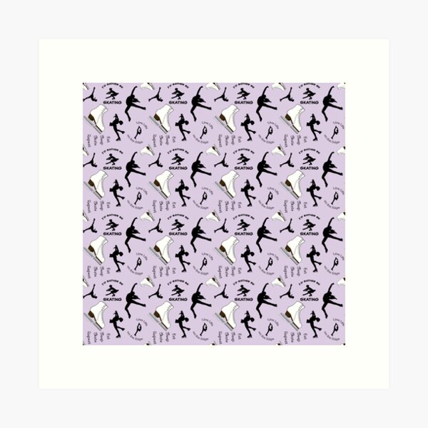 Item preview, I'd Rather Be Skating- Purple-Figure Skates, Figure Skating, Figure Skaters designed and sold by PD-Skating.
