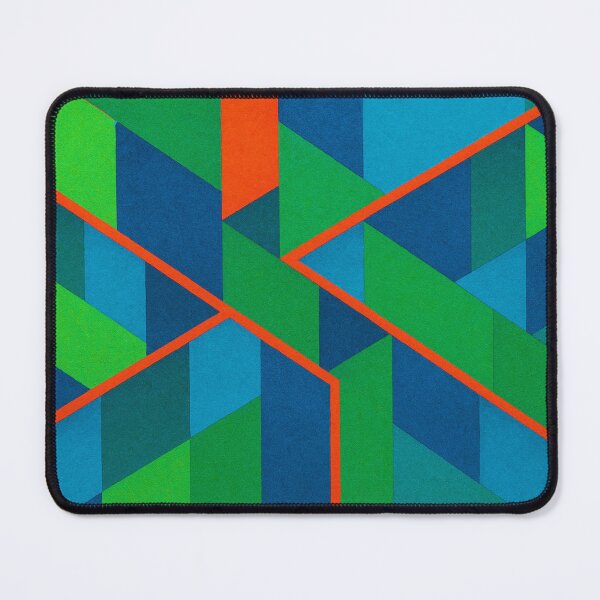 Aperçu de l'œuvre Explosion de couleurs géométriques en vert   créée et vendue par Sigtrix.