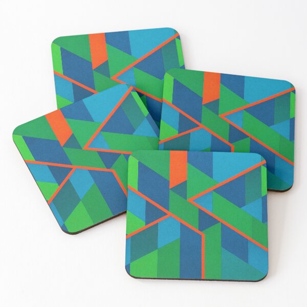 Item preview, Geometric color explosion in green designed and sold by Sigtrix.