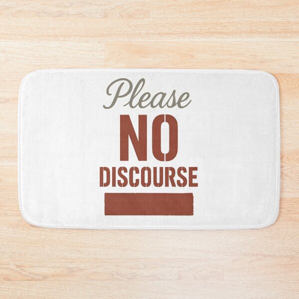 Item preview, Please No Discourse – Bold Anti-Drama Typography Art designed and sold by Shoot-The-Moon.