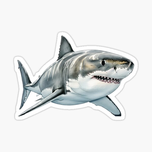 Item preview, Great White Shark designed and sold by 4rtistcDrift.