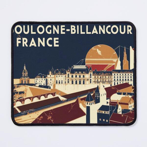 Item preview, Boulogne Billancourt France 1950s Vintage Travel Tourism designed and sold by TravelersGems.