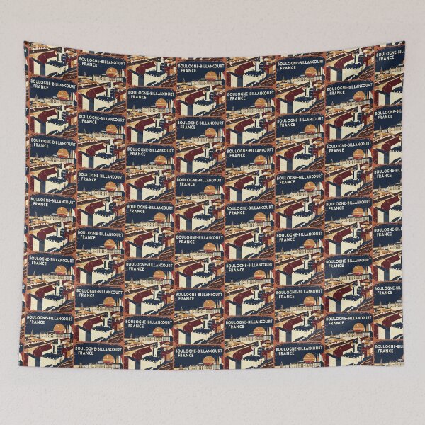 Item preview, Boulogne Billancourt France 1950s Vintage Travel Tourism designed and sold by TravelersGems.