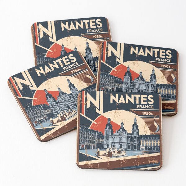 Item preview, Nantes France 1950s Vintage Travel Tourism designed and sold by TravelersGems.