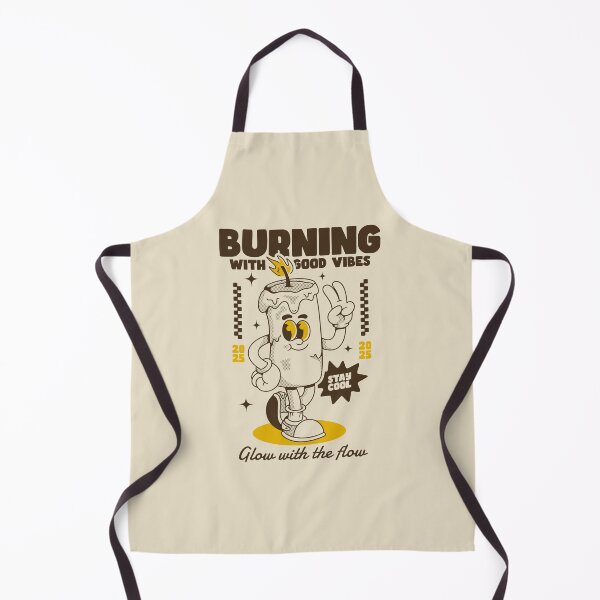 Item preview, Burning with Good Vibes - Retro Candle Character Design designed and sold by adipra.