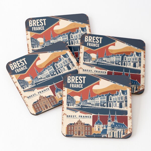 Item preview, Brest France 1950s Vintage Travel Tourism designed and sold by TravelersGems.