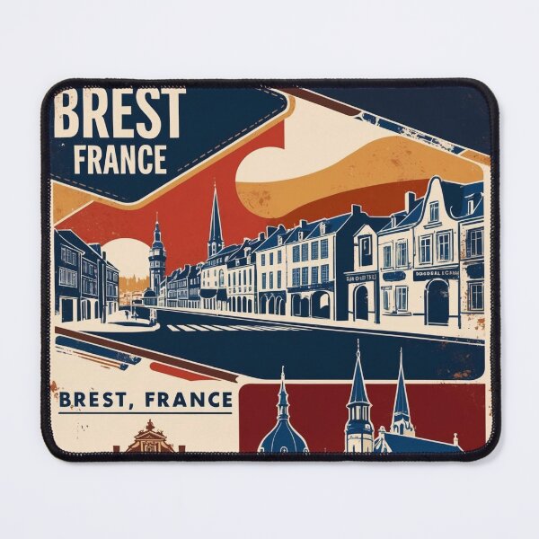 Item preview, Brest France 1950s Vintage Travel Tourism designed and sold by TravelersGems.