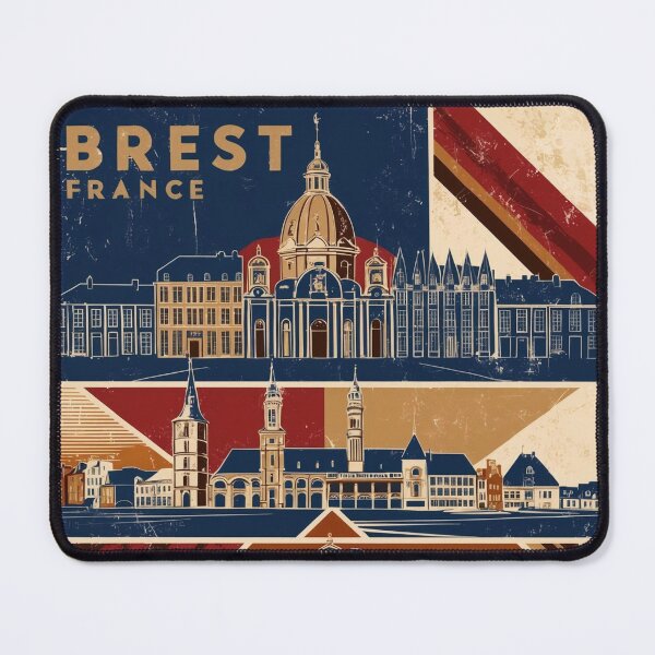 Item preview, Brest France 1950s Vintage Travel Tourism designed and sold by TravelersGems.