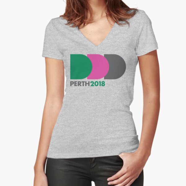 DDD Perth 2018  Fitted V-Neck T-Shirt